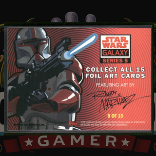 2010 Topps Star Wars Galaxy Series 5 Foil Card 9 Obi-Wan Kenobi Bronze