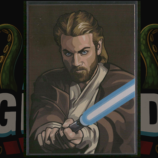 2010 Topps Star Wars Galaxy Series 5 Foil Card 9 Obi-Wan Kenobi Bronze