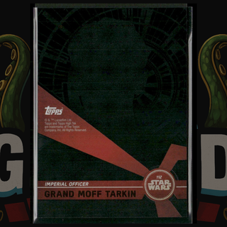 2017 Topps Star Wars High Tek Guy Henry Auto Grand Moff Tarkin Black Galactic 1/1