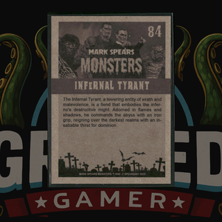 2023 Mark Spears Monsters Series 2 Card 84 Infernal Tyrant Black & White