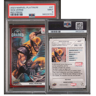 2023 Upper Deck Marvel Platinum Card 87 Wolverine PSA 9 /199