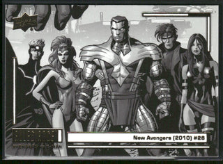 2023 UD Marvel Allegiance Avengers vs X-Men Chapters Card 40 New Avengers (2010) #28 Black & White