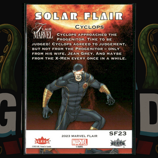 2023 UD Marvel Flair Solar Flair Card SF23 Cyclops SP X-Men
