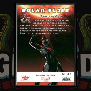 2023 UD Marvel Flair Solar Flair Card SF37 Spider-Man (Miles Morales)