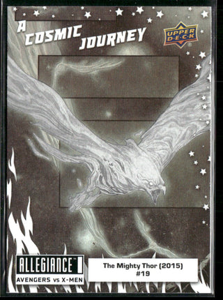 2023 Upper Deck Marvel Allegiance Avengers Vs X-Men A Cosmic Journey Card PJ9 Iron Fist (1975) #15 A Cosmic Journey Black & White Set