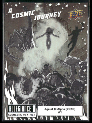 2023 Upper Deck Marvel Allegiance Avengers Vs X-Men A Cosmic Journey Card PJ9 Iron Fist (1975) #15 A Cosmic Journey Black & White Set