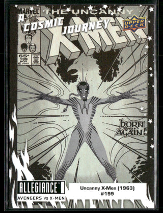 2023 Upper Deck Marvel Allegiance Avengers Vs X-Men A Cosmic Journey Card PJ9 Iron Fist (1975) #15 A Cosmic Journey Black & White Set