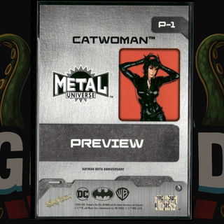 2024 UD Batman 85th Anniversary Metal Universe Preview Card P-1 Catwoman