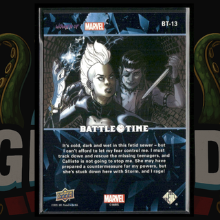 2024 UD Women of Marvel Battle Time Card BT13 Storm vs Callisto