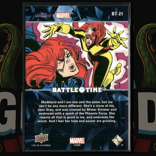 2024 UD Women of Marvel Battle Time Card BT21 Jean Grey vs Madelyne Pryor