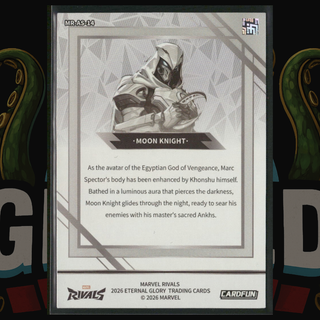 2026 CardFun Marvel Rivals Eternal Glory Card MR-AS-14 Moon Knight Silver Parallel