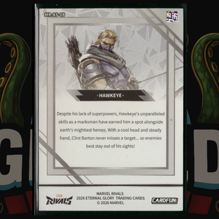 2026 CardFun Marvel Rivals Eternal Glory Card MR-AS-08 Hawkeye Silver Parallel
