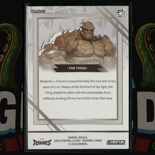 2026 CardFun Marvel Rivals Eternal Glory Card MR-AS-37 The Thing Silver Parallel
