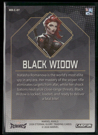 2026 Cardfun Marvel Rivals Eternal Glory Card MR-C-07 Black Widow Duelist