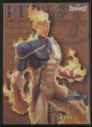 2026 Cardfun Marvel Rivals Eternal Glory Card MR-Z-36 Human Torch Hero Debut