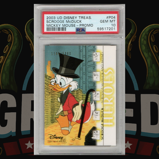 2003 UD Disney Treasures Scrooge McDuck Promo P04 /5000 PSA 10