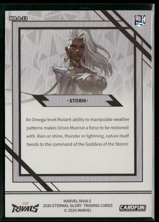 2026 Cardfun Marvel Rivals Eternal Glory Card MR-A-13 Storm