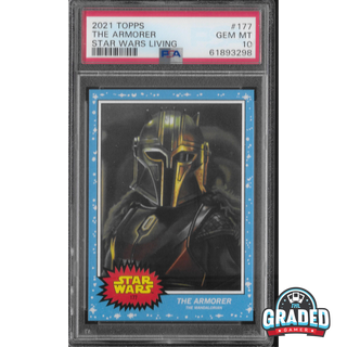 2021 Topps Star Wars Living Set Card 177 The Armorer PSA 10