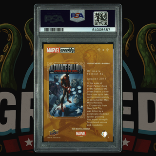 2020 UD Marvel Weekly Card 8 Spider-Man Miles Morales PSA 10