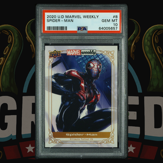 2020 UD Marvel Weekly Card 8 Spider-Man Miles Morales PSA 10