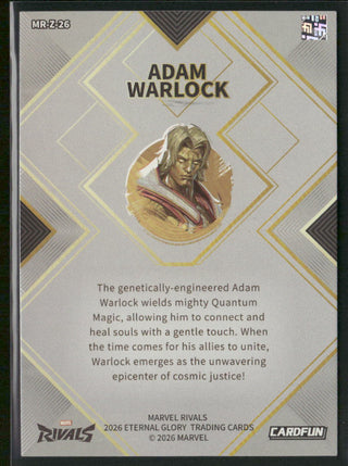 2026 Cardfun Marvel Rivals Eternal Glory Card MR-Z-26 Adam Warlock Hero Debut