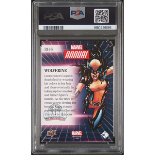 2016 Upper Deck Marvel Annual Rookie Heroes Card RH-5 X-23 Wolverine PSA 9