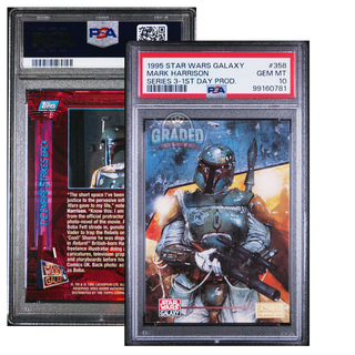 1995 Star Wars Galaxy Series 3 Card 358 Boba Fett 1st Day Production PSA 10