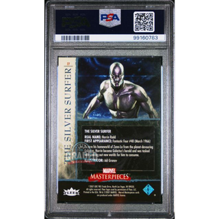 2007 Marvel Masterpieces Card 77 The Silver Surfer Foil PSA 10