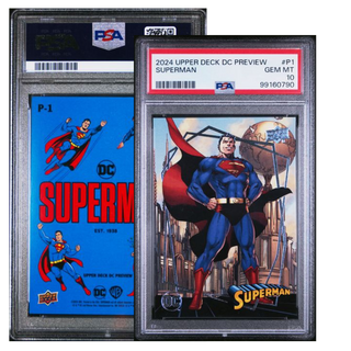 2024 Upper Deck DC Preview Card P1 Superman PSA 10