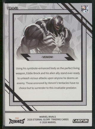 2026 Cardfun Marvel Rivals Eternal Glory Card MR-A-21 Venom