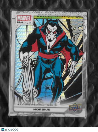 2022 UD Marvel Platinum Card 169 Morbius White Rainbow