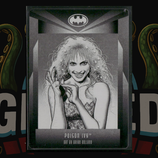 2024 UD Batman 85th Anniversary Card 27 Poison Ivy Printing Plate Black