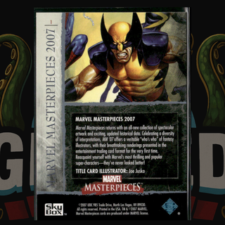 2007 UD Marvel Masterpieces Card 1 Title Card Hulk/Spider-Man