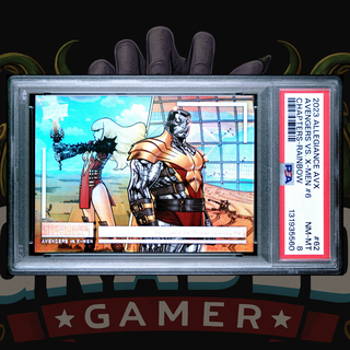 2023 UD Marvel Allegiance Avengers vs X-Men Card Chapter 62 Magik/Colossus PSA 8