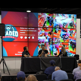 2023 National Sports Card Convention Upper Deck Panel Amanda Ziemke Dylan Davidson Eugene Hu 