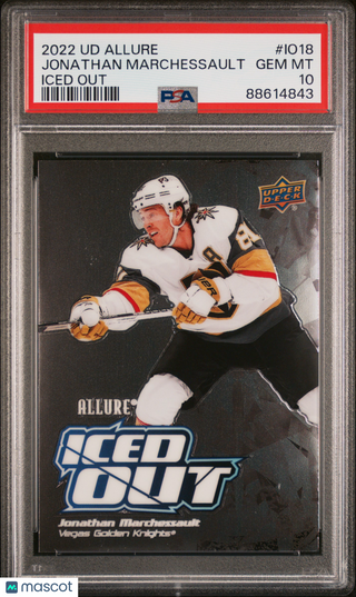 2022 UD Allure Iced Out Card IO18 Jonathan Marchessault Vegas Golden Knights PSA 10